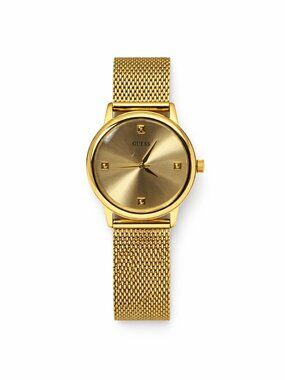 GUESS GW0732L2 Women's Gold Tone Mesh Bracelet Watch Japanese Quartz 50M WR